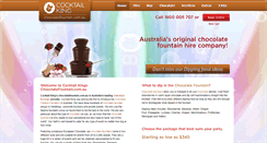 Desktop Screenshot of chocolatefountain.com.au