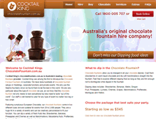 Tablet Screenshot of chocolatefountain.com.au
